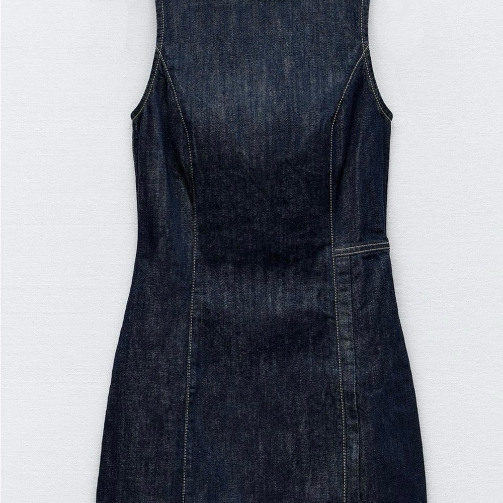 Sleeveless Denim Dress